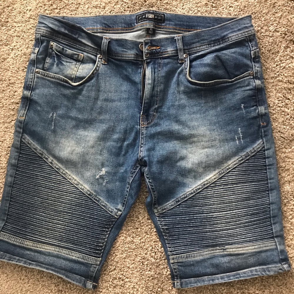 FSBN Blue Jean Distressed Shorts Sz XL